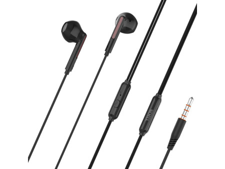 YISON earphones με μικρόφωνο X4, 3.5mm σύνδεση, Φ14mm, 1.2m, μαύρα