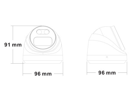 LONGSE IP κάμερα CMSBFG200, 2.8mm, 2MP, αδιάβροχη IP67, PoE