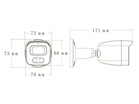 LONGSE IP κάμερα BMSAGC400WH, 2.8mm, 4MP, αδιάβροχη IP67, PoE