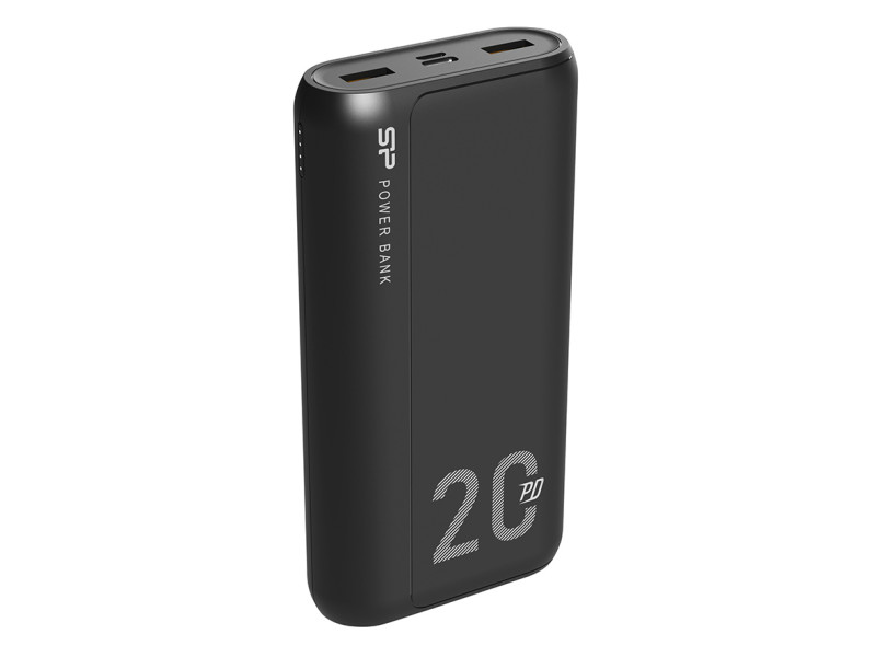 SILICON POWER power bank QS15, 20000mAh, 2x USB & USB Type-C, 3A, μαύρο