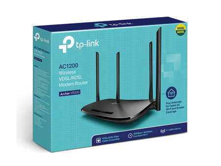 TP-LINK modem/router Archer VR300, VDSL/ADSL, 1200Mbps AC1200, Ver. 1.20