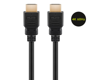 GOOBAY καλώδιο HDMI 2.0 60626, Ethernet, 4K/60Hz, 10.2 Gbps, 10m, μαύρο