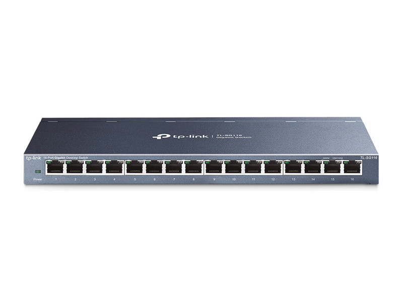 TP-LINK desktop switch TL-SG116, 16-Port, 10/100/1000Mbps, Ver. 1.0