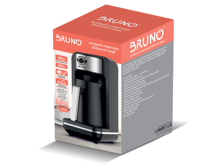 BRUNO αυτόματη καφετιέρα Ελληνικού καφέ BRN-0168, 400W, 260ml, μαύρη