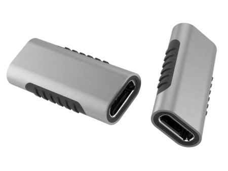 POWERTECH αντάπτορας USB-C θηλυκό σε USB-C θηλυκό PTH-060, γκρι