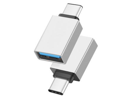 POWERTECH αντάπτορας USB-C σε USB 3.0 PTH-062, 5Gbps, ασημί