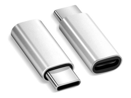 POWERTECH αντάπτορας USB-C αρσενικό σε Micro USB θηλυκό PTH-064, ασημί