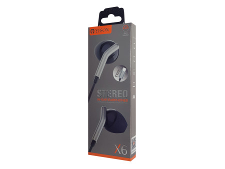 YISON earphones με μικρόφωνο X6, USB-C σύνδεση, Φ12mm, 1.2m, μαύρα