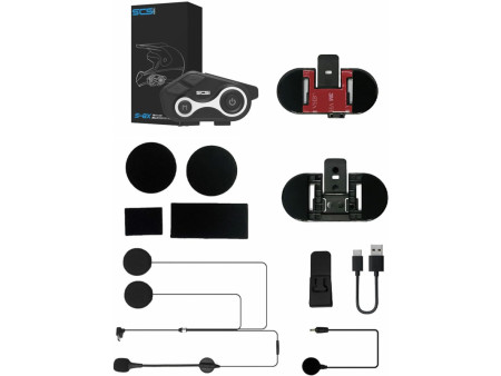 SCSETC ενδοεπικοινωνία μηχανής S-8X με Bluetooth, έως 2 αναβάτες, 800m