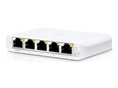 UBIQUITI UniFi Switch USW-Flex-Mini, 5-Port Gigabit, 10/100/1000 Mbps