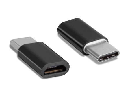 POWERTECH αντάπτορας USB-C σε Micro USB θηλυκό CAB-UC019, μαύρος