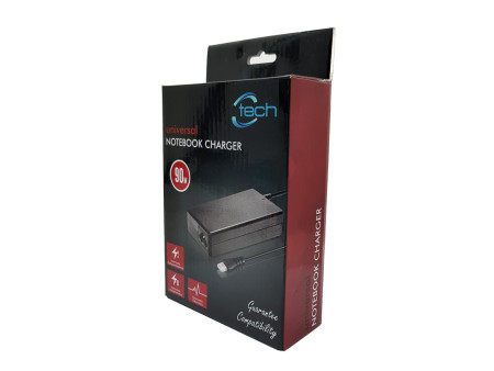 CTECH φορτιστής laptop CP-0001, Universal, 90W, χωρίς βύσματα