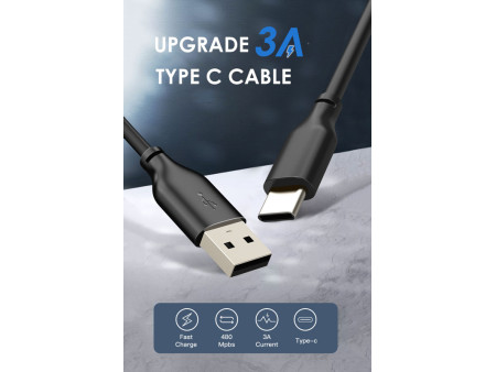 CABLETIME καλώδιο USB-C σε USB CT-CMAMN1, 15W, 480Mbps, 2m, μπλε