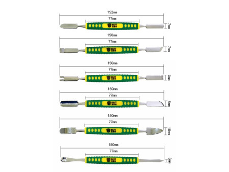 BEST Pry tools 6 τεμαχίων με Διπλή κεφαλή, μεταλλικό