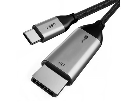 CABLETIME καλώδιο USB-C σε DisplayPort CT-CMDP2, 4K/30Hz, 1.2m, μαύρο