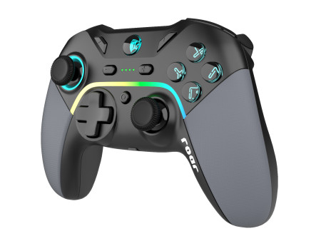 ROAR ασύρματο gamepad RR-0022, Switch/PC/iOS/Android, Bluetooth, μαύρο