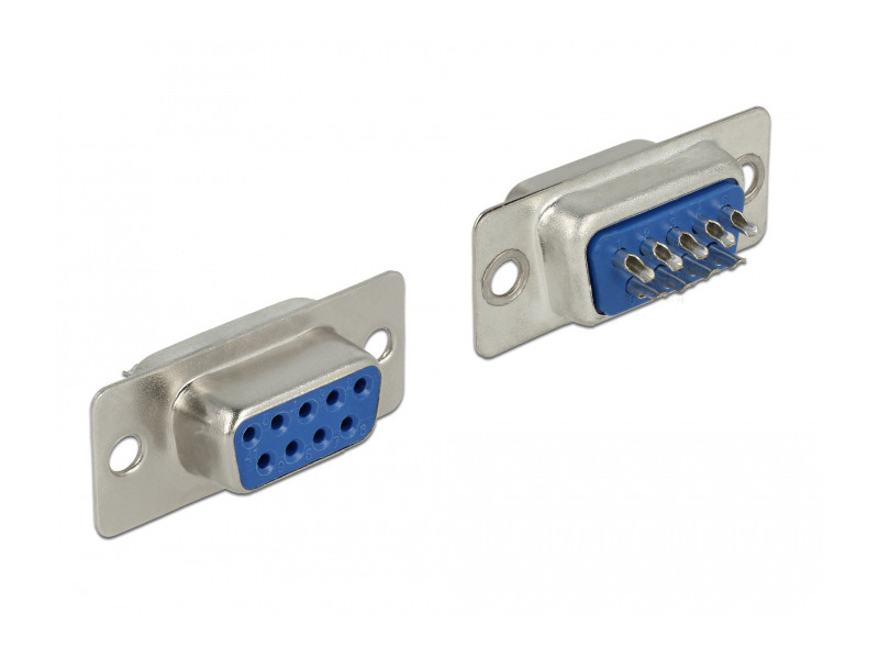 DELOCK Connector Σειριακής θύρας Sub-D9 με ακίδες, female