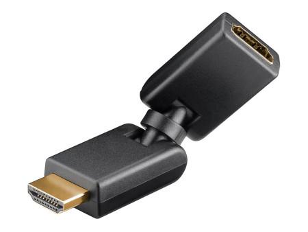 GOOBAY αντάπτορας HDMI 51721, 180° περιστρεφόμενος, 4K/60Hz, μαύρος