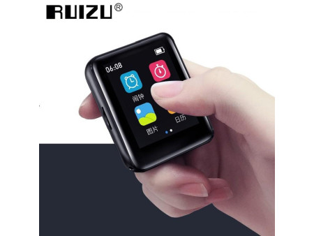 RUIZU MP3 player M4 με ηχείο, 1.8", 16GB, BT, ελληνικό μενού, μαύρο