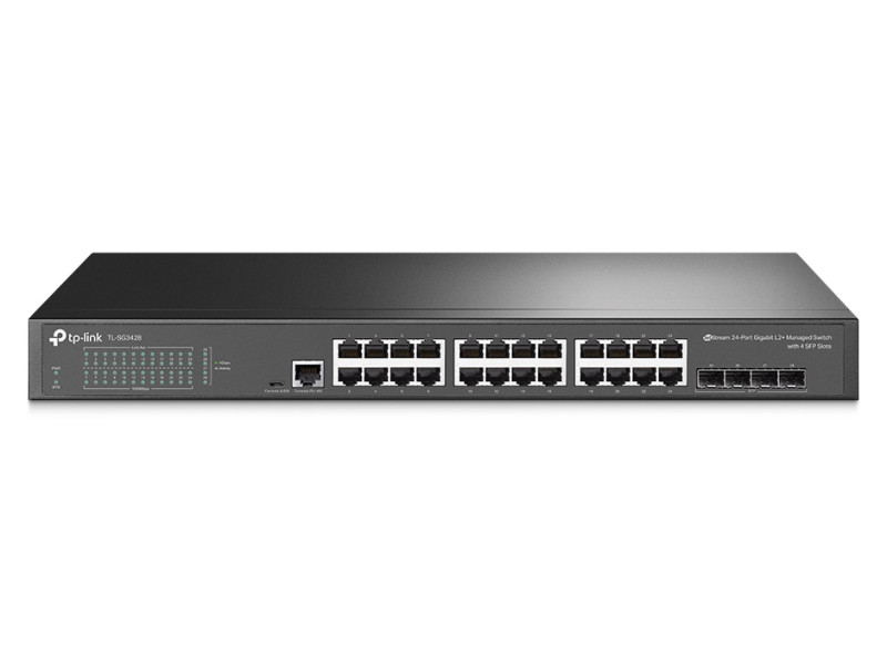 TP-LINK L2+ managed switch TL-SG3428, 24-Port Gigabit, 4x SFP, Ver. 2.0