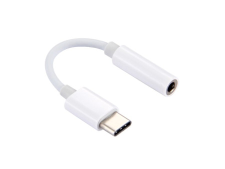 POWERTECH καλώδιο USB-C σε 3.5mm θηλυκό CAB-UC029, CM119B, λευκό