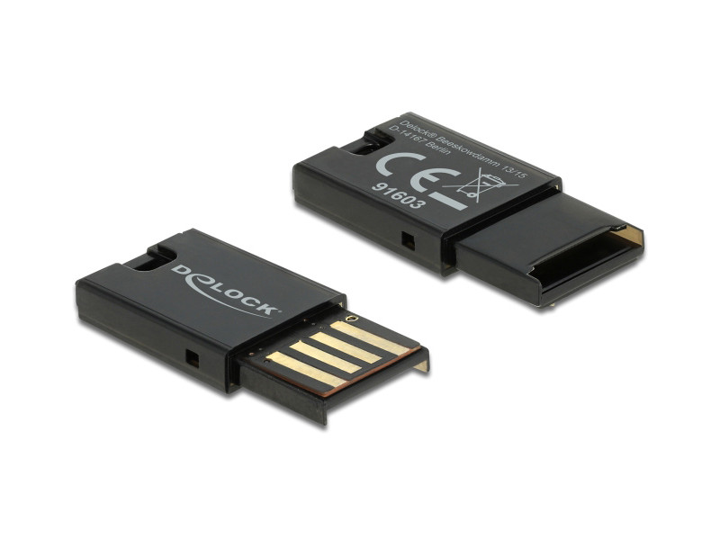 DELOCK USB card reader 91603 για κάρτες μνήμης micro SD, μαύρο