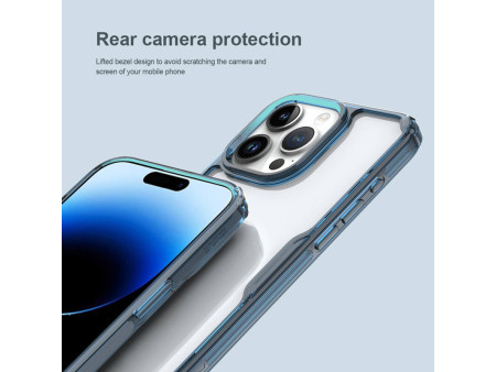 NILLKIN θήκη Nature Pro για iPhone 15 Pro, διάφανη-μπλε