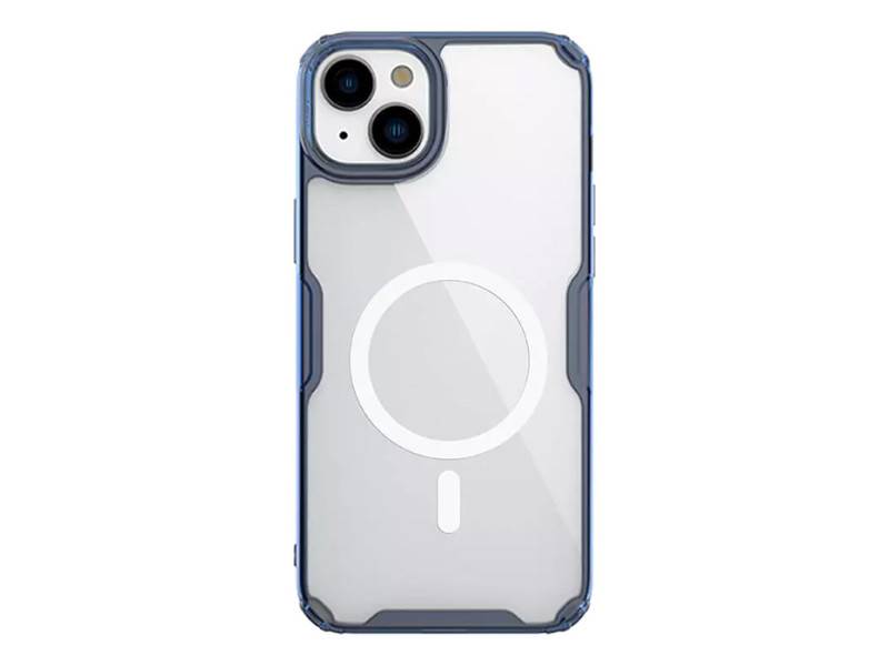 NILLKIN θήκη Nature Pro Magnetic για iPhone 15 Plus, διάφανη-μπλε