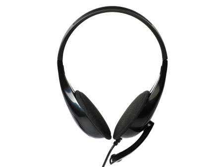 POWERTECH Headphones με μικρόφωνο PT-734 105dB, 40mm, 3.5mm, 1.8m, μαύρο