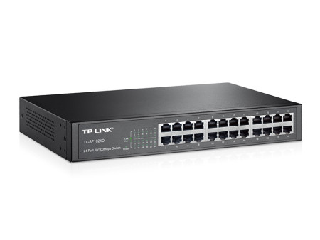 TP-LINK Desktop Switch TL-TL-SF1024D, 10/100Mbps, 24 Θύρες, Ver. 3.0