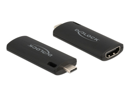 DELOCK video capture 88309, HDMI/USB-C σύνδεση, 4K/30Hz, μαύρο