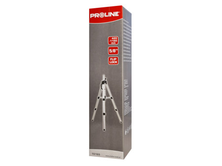 PROLINE τρίποδας για αλφάδι laser 15165, πτυσσόμενος 42-116cm, 5/8"