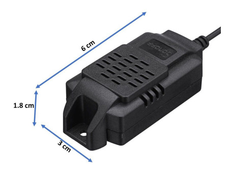 SONOFF Aισθητήρας θερμοκρασίας και υγρασίας SI7021, WiFi, 2.5mm, μαύρο