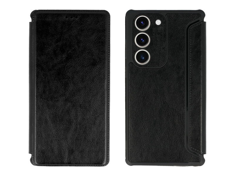 POWERTECH θήκη Razor Leather MOB-1913 για Samsung Galaxy S23 Plus, μαύρη