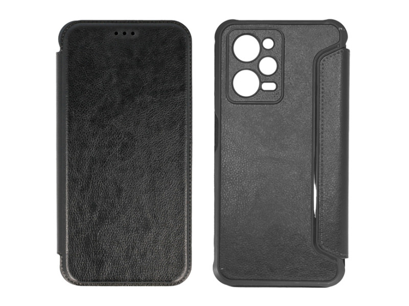 POWERTECH θήκη Razor Leather MOB-1914, Xiaomi Note 12 Pro/X5 Pro, μαύρη