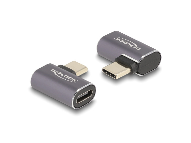 DELOCK αντάπτορας USB-C 60047, αρσενικό σε θηλυκό, 100W, 40Gbps, γκρι