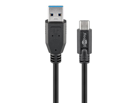 GOOBAY καλώδιο USB σε USB-C 73141, 15W, 5Gbps, 3m, μαύρο