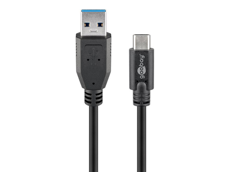 GOOBAY καλώδιο USB σε USB-C 73141, 15W, 5Gbps, 3m, μαύρο