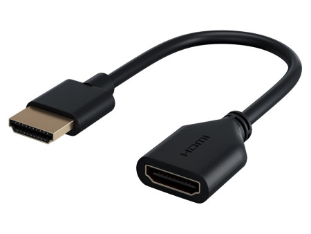 GOOBAY αντάπτορας HDMI 64824, εύκαμπτος, 4K/60Hz, 18Gbps, μαύρος