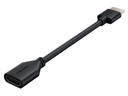 GOOBAY αντάπτορας HDMI 64824, εύκαμπτος, 4K/60Hz, 18Gbps, μαύρος