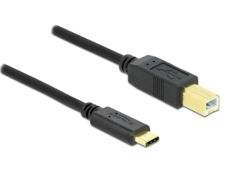 DELOCK καλώδιο USB-C σε USB Type B 83601, 1m, μαύρο