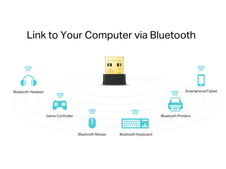 TP-LINK Nano Wi-Fi Bluetooth 4.2 USB Adapter Archer T2UB Nano, Ver. 1.0