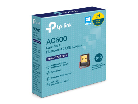 TP-LINK Nano Wi-Fi Bluetooth 4.2 USB Adapter Archer T2UB Nano, Ver. 1.0