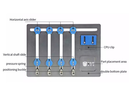 BEST βάση motherboard BST-001Q για επισκευή smartphone, 4-axis, 15x20cm