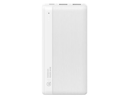 USAMS power bank US-CD205, 2x USB θύρες εξόδου, 10000mAh, 10W, λευκό