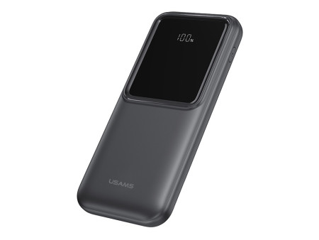 USAMS power bank US-CD194 με καλώδια, 5x έξοδοι, 10000mAh, 10W, μαύρο