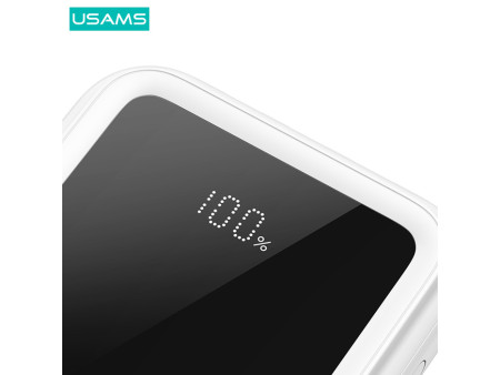 USAMS power bank US-CD194 με καλώδια, 5x έξοδοι, 10000mAh, 10W, μαύρο