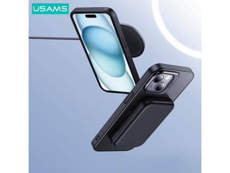 USAMS θήκη Geying US-BH854 για iPhone 15, διάφανη/μπλε