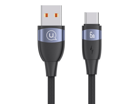 USAMS καλώδιο USB-C σε USB US-SJ630, 66W, 480Mbps, 1.2m, μαύρο