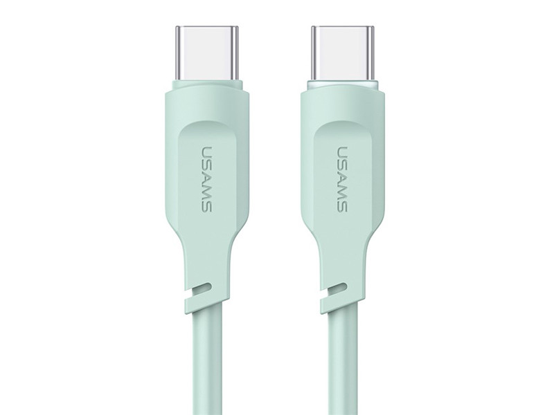 USAMS καλώδιο USB-C σε USB-C US-SJ567, 100W PD, 1.2m, πράσινο